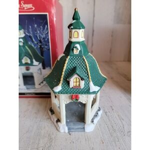 St Nicholas square Gazebo vintage ceramic home‎ decor village